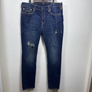 (W1) True Religion men's jeans, size 40/34, Geno Relaxed Slim Denim